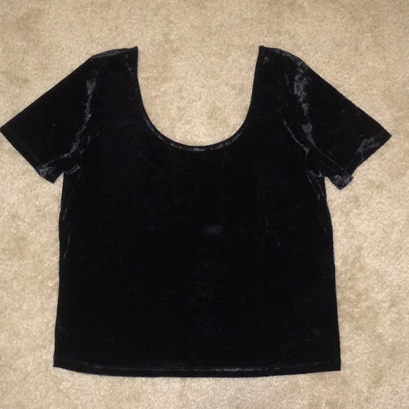 Black suede blouse - Picture 1 of 2